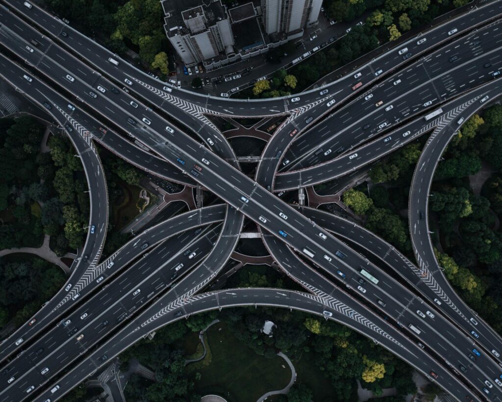 Interconnected roads illustrating how repeated leadership problems can point to deeper system issues.